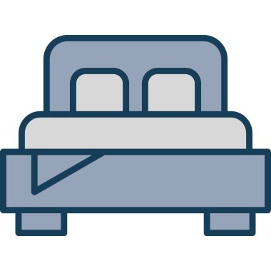 mobilya renkli vektör simgesi