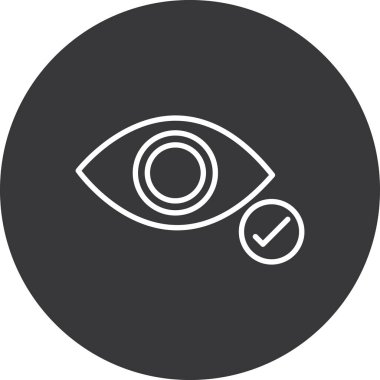 Göz simgesi vektör illüstrasyonu