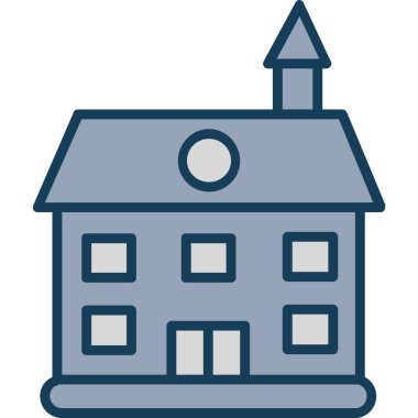 Ev. Web simgesi basit illüstrasyon