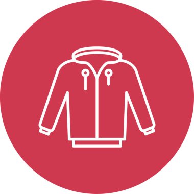 kış ceket vektör simgesi