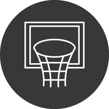 Basketbol ikonu vektör illüstrasyonu