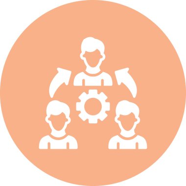 İnsanlar. Web simgesi basit illüstrasyon