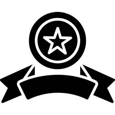 Ödül madalyası yıldız simgesi