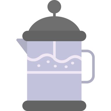 Kapaklı bir çaydanlığın vektör illüstrasyonu