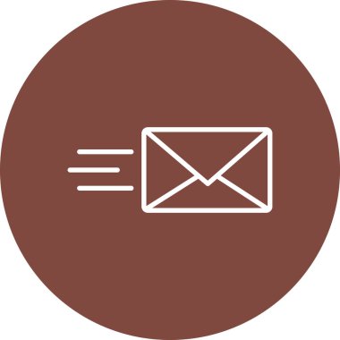 Mektup. Web simgesi basit illüstrasyon