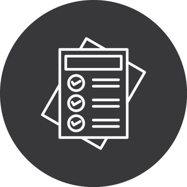 Belge simgesinin vektör illüstrasyonu