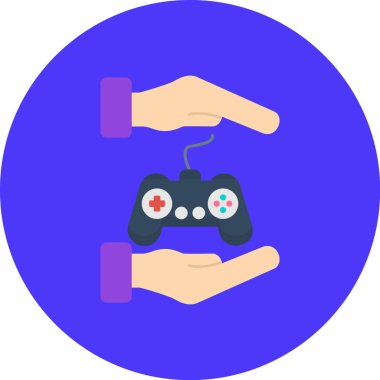 Oyun simgesinin vektör illüstrasyonu