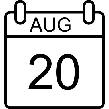 Takvim simgesi tasarımı, vektör illüstrasyonu