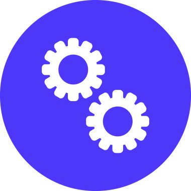 Bir dişli simgesini vektör çizim