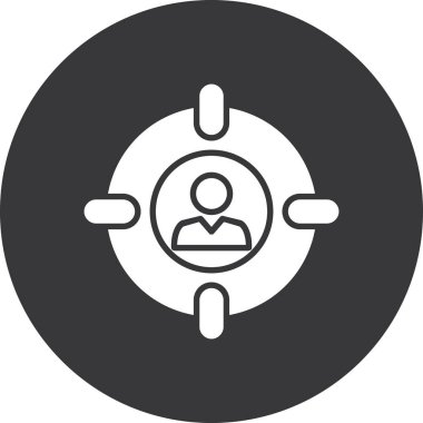 İnsan simgesinin vektör illüstrasyonu