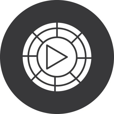 Çalma simgesinin vektör illüstrasyonu