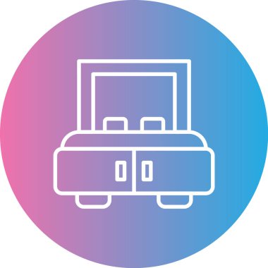 Çanta simgesinin vektör illüstrasyonu