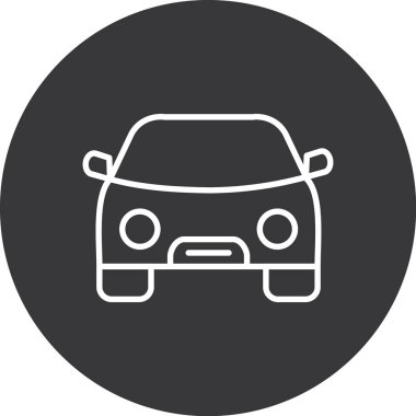 araba simgesi, vektör illüstrasyonu