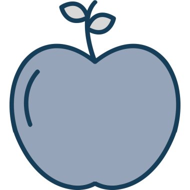 elma ikonu vektör illüstrasyonu