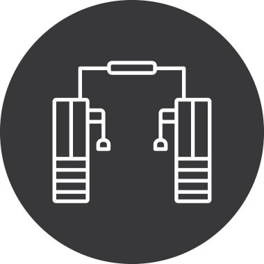 Araba aküsü ikonu. Beyaz arkaplanda izole edilmiş web tasarımı için Araba aküsü vektör simgesinin basit çizimi