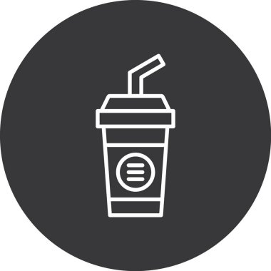 içki ikonu vektör illüstrasyonu