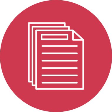 belge simgesi, vektör çizimi