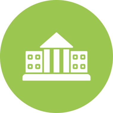 Bina simgesi. vektör illüstrasyonu