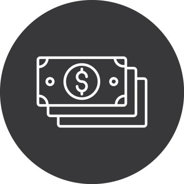 Dolar simgesi vektör illüstrasyonu