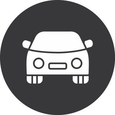 araba simgesi, vektör illüstrasyonu