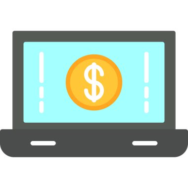 dolar işareti çizimi olan dizüstü bilgisayar