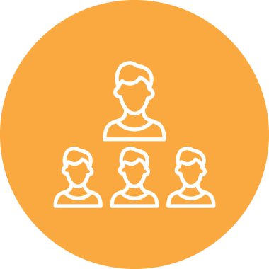 grup simgesi, vektör illüstrasyonu