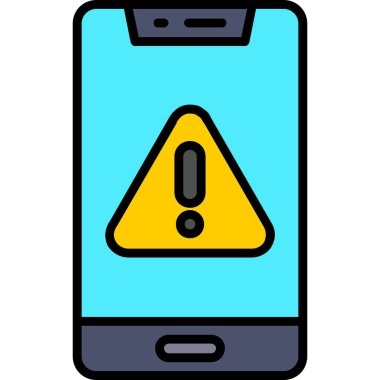 gezici uyarı simgesi - dış hat biçiminde