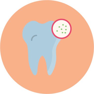 Diş. Web simgesi basit illüstrasyon