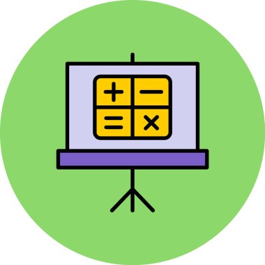 Hesap makinesinin vektör çizimi