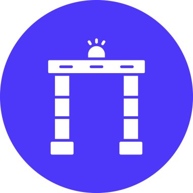 Modern yapı simgesinin vektör illüstrasyonu