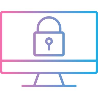 Dizüstü bilgisayar simgesi vektör çizimi