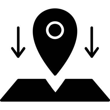 gps konum simgesi sağlam biçimli