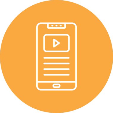 Vektör akıllı telefon simgesi illüstrasyonu