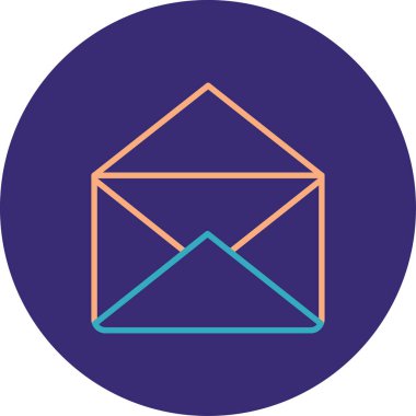 Posta simgesinin vektör illüstrasyonu