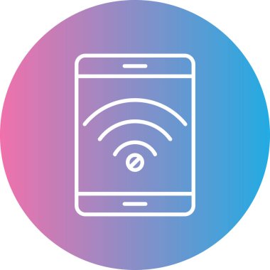 Cep telefonu. Web simgesi basit illüstrasyon