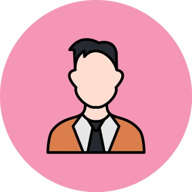 Kravatlı ve kısa saçlı Avatar Adam