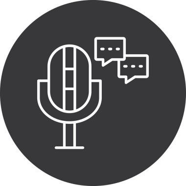 konuşma balonu simgesi, vektör illüstrasyonu