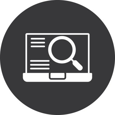 Arama simgesinin vektör illüstrasyonu