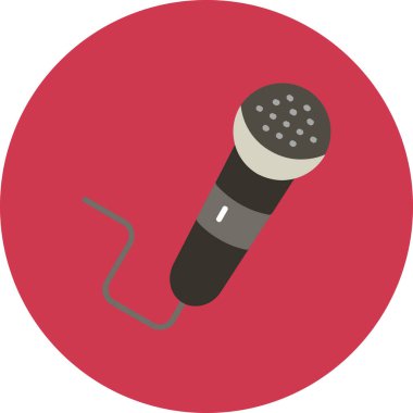 mikrofon simgesi vektör illüstrasyonu