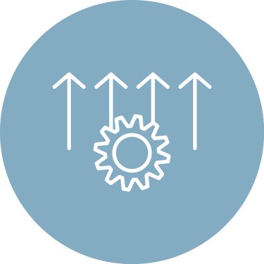 Kolayca değiştirebilen ya da düzenleyebilen dişli vektör simgesi