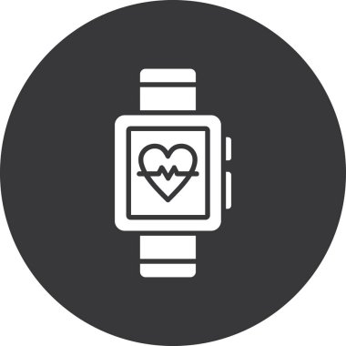 kalp saati vektör simgesi