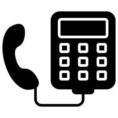 Telefonun Vektör İllüstrasyonu, Basit Simge