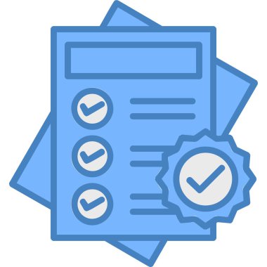 Belge. Web simgesi basit illüstrasyon