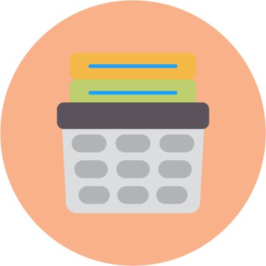 iş düz vektör simgesi