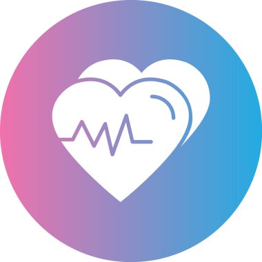 Kalp simgesinin vektör illüstrasyonu