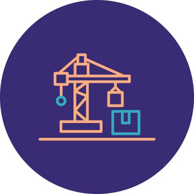 vinç simgesi vektör illüstrasyonu