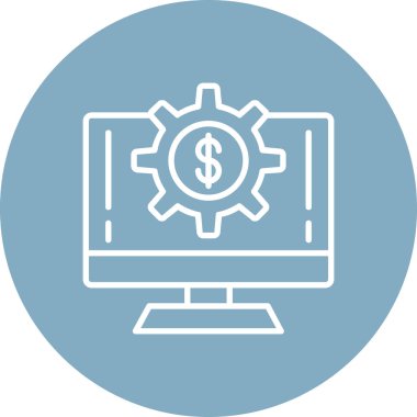 vektör dizüstü ve dolar simgesi