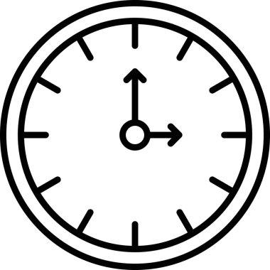 saat saat saat simgesi ana hat biçiminde