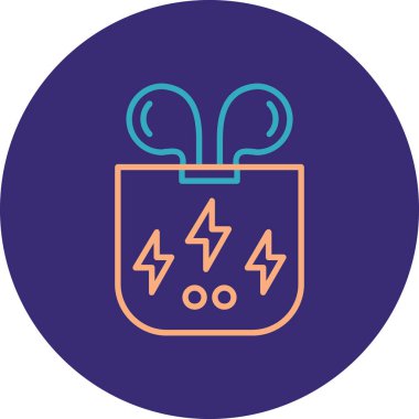 Elektrik simgesinin vektör illüstrasyonu