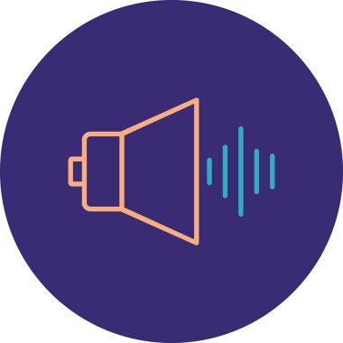 Müzik simgesi vektör illüstrasyonu